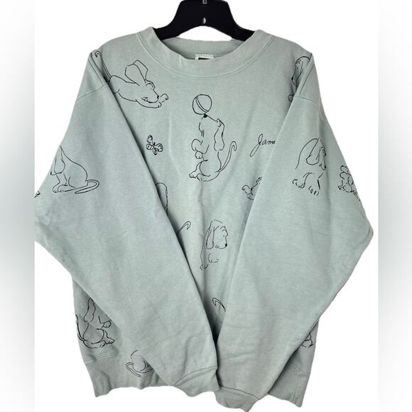 Vintage Other - Vintage James Thurber Dog Art Fun Cartoon Casual Sweatshirt